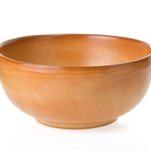 Sculpted pottery bowl